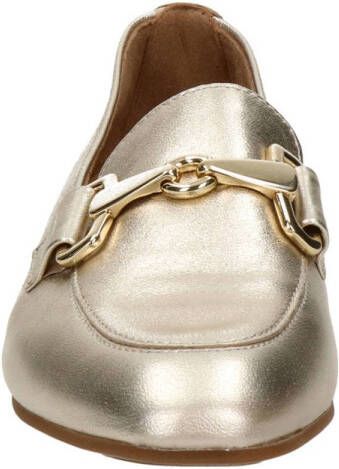 Gabor leren loafers met ketting goud