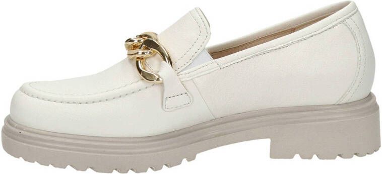 Gabor leren loafers off white