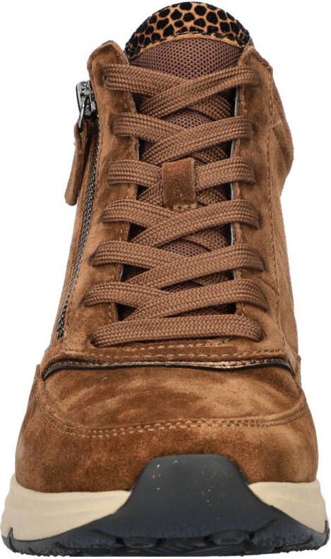 Gabor Rolling Soft suède sneakers cognac