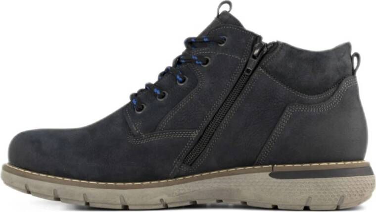 Gallus comfort suède veterboots blauw