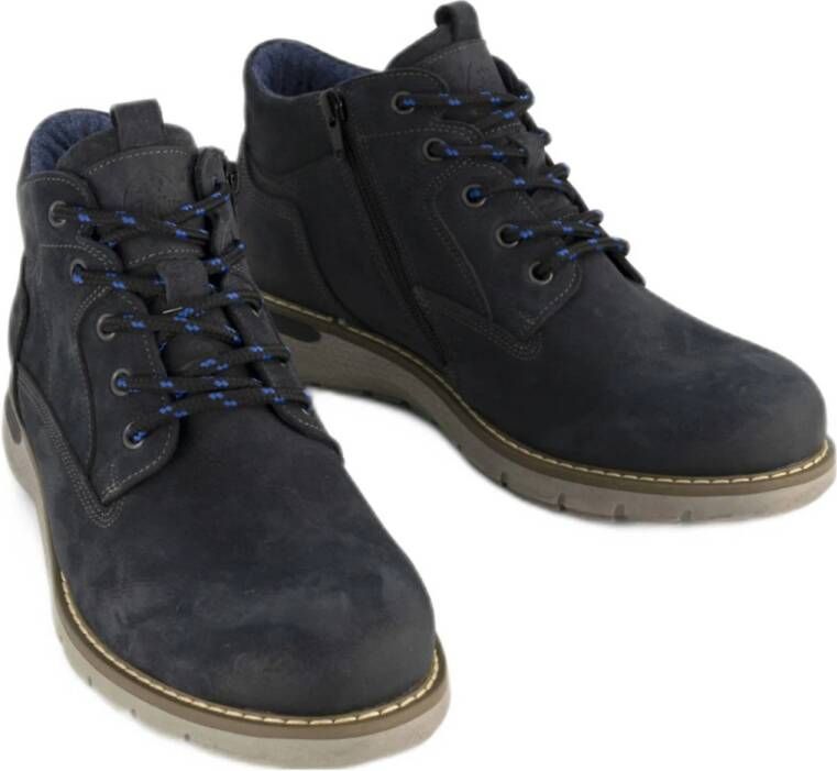 Gallus comfort suède veterboots blauw