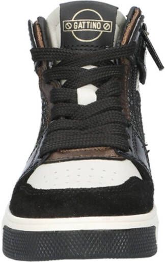 Gattino leren sneakers zwart