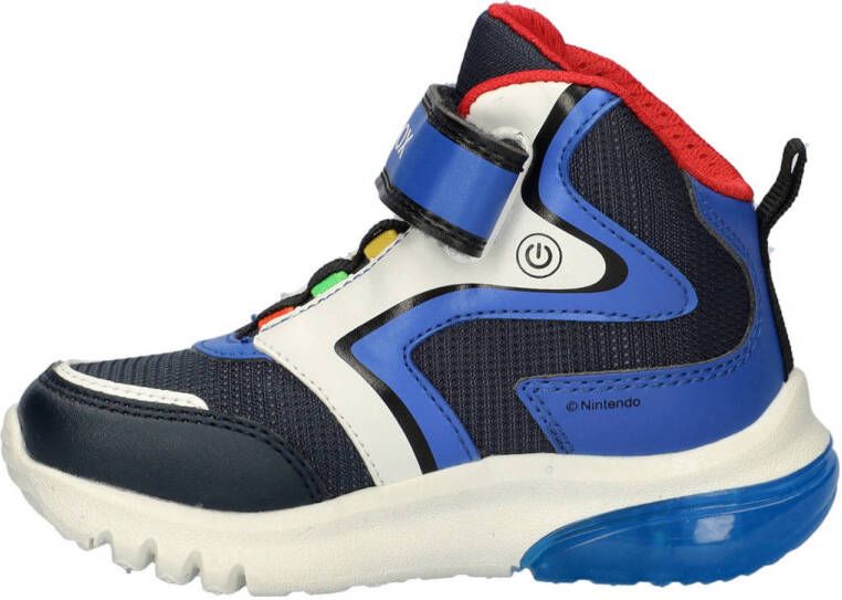 Geox Ciberdron sneakers met lichtjes blauw