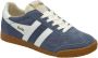 Gola Elan suède sneakers blauw wit - Thumbnail 2