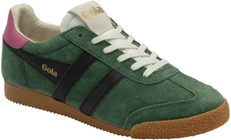 Gola Elan suède sneakers groen zwart