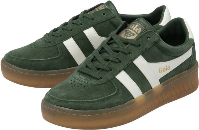 Gola Grandslam suède sneakers groen wit