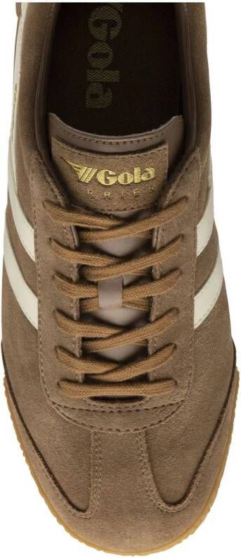 Gola Harrier suède sneakers beige wit