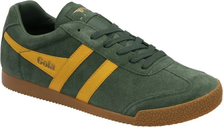 Gola Harrier suède sneakers groen geel