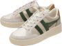 Gola Superslam blaze leren sneakers goud groen - Thumbnail 4