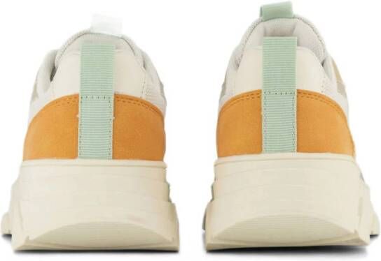 Graceland chunky sneakers wit oranje pastel