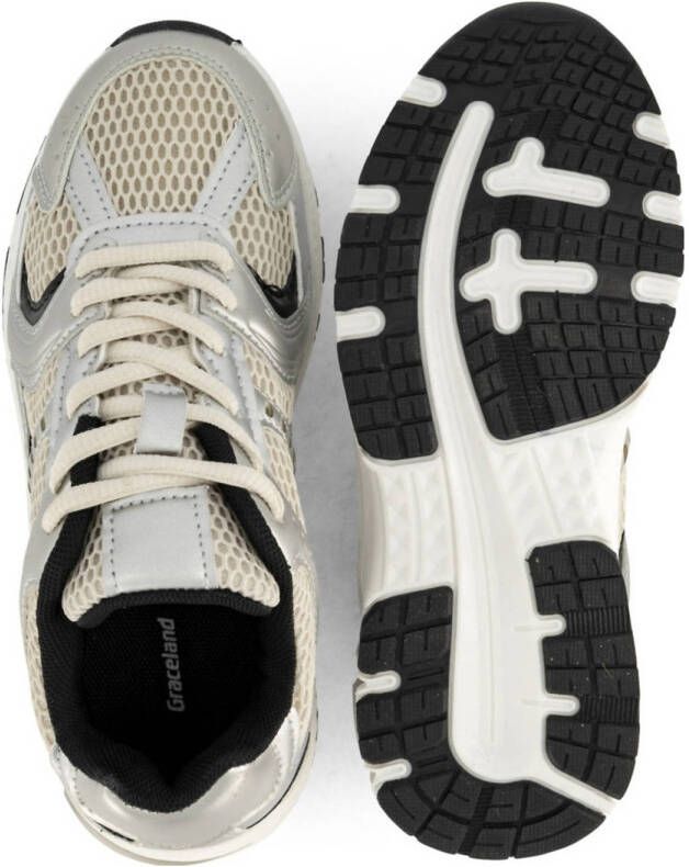 Graceland chunky sneakers zilver