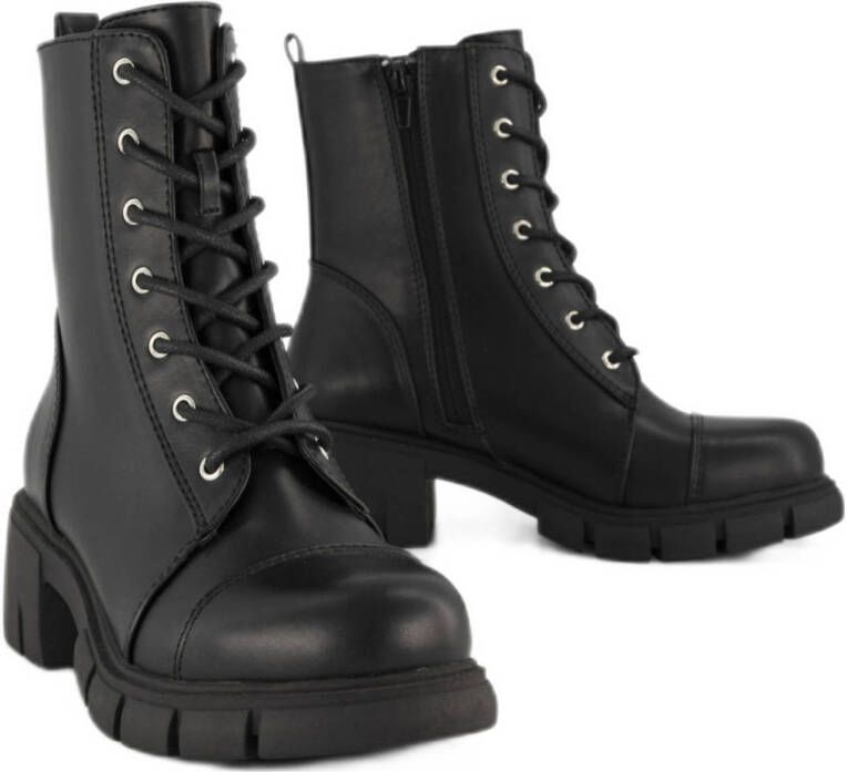 Graceland chunky veterboots zwart