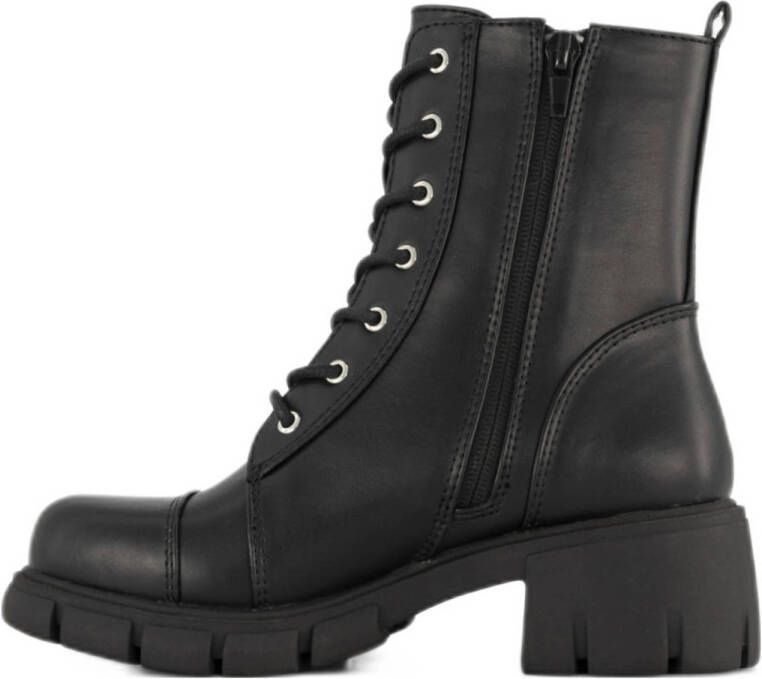 Graceland chunky veterboots zwart