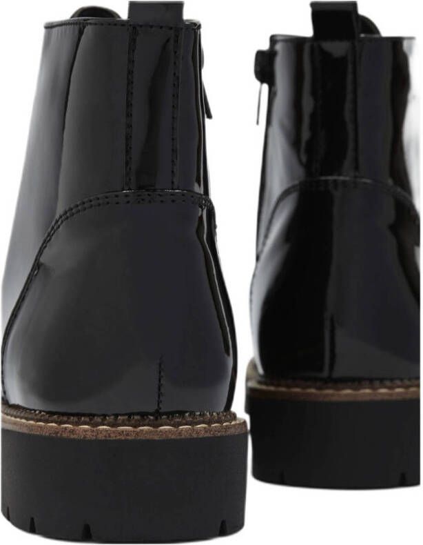 Graceland lak veterboots zwart