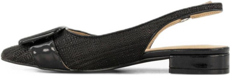 Graceland slingback loafers zwart