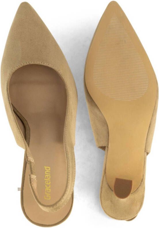 Graceland slingback pumps beige