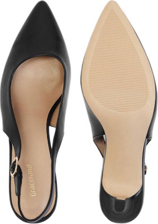 Graceland slingback pumps zwart