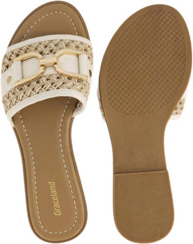 Graceland slippers beige