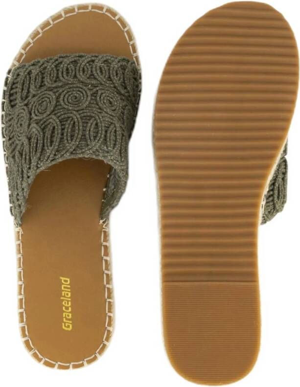 Graceland slippers kaki