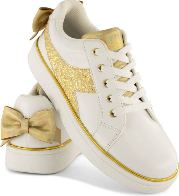 Graceland sneakers wit goud