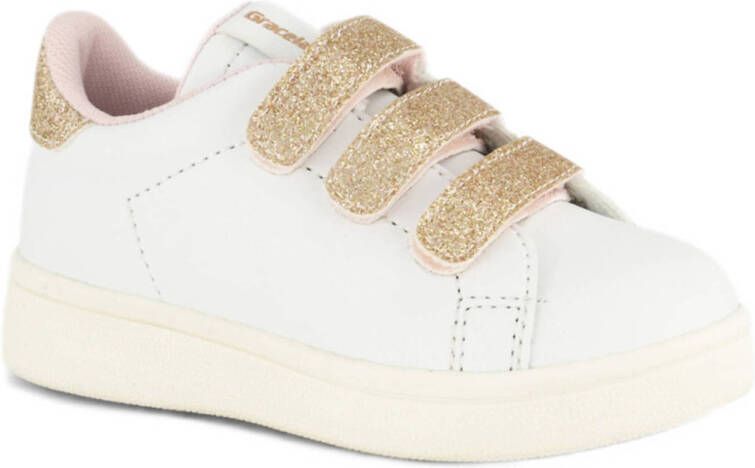 Graceland sneakers wit goud