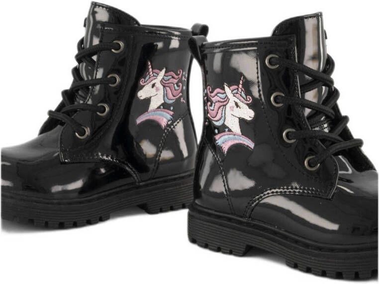 Graceland veterboots zwart