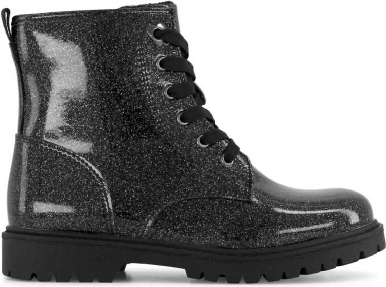 Graceland lak veterboots zwart