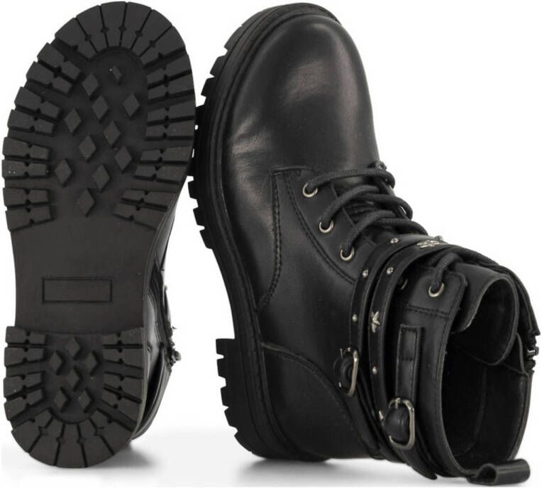 Graceland veterboots zwart