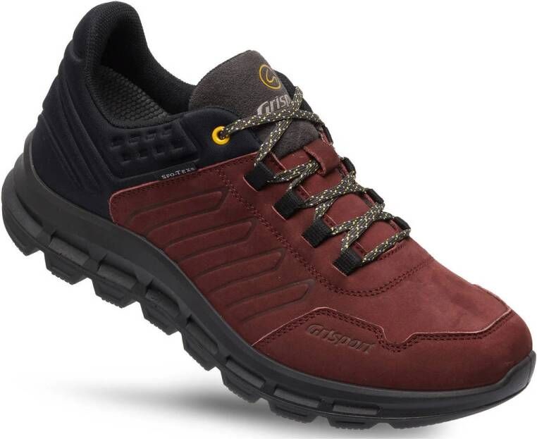 Grisport Street Low nubuck wandelschoenen donkerrood