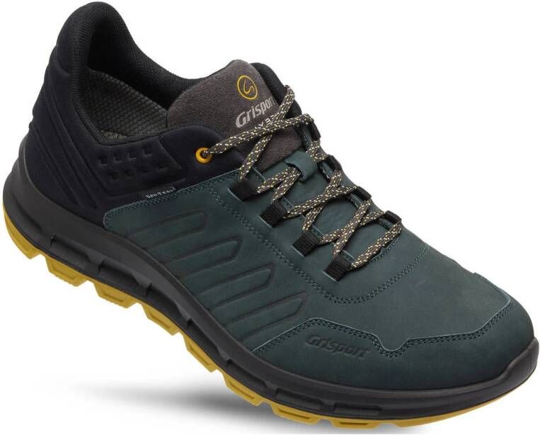 Grisport Street Low nubuck wandelschoenen zwart geel