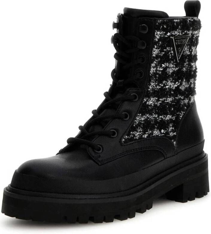 GUESS Badany veterboots zwart