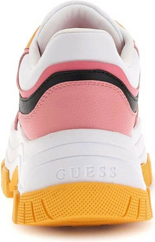 GUESS Brecky3 chunky sneakers wit roze