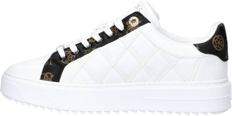 GUESS Dattice sneakers wit zwart