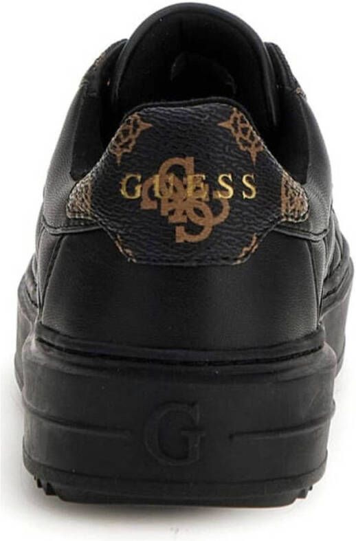 GUESS Dattice sneakers zwart bruin