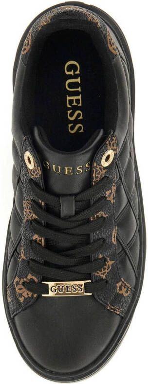 GUESS Dattice sneakers zwart bruin