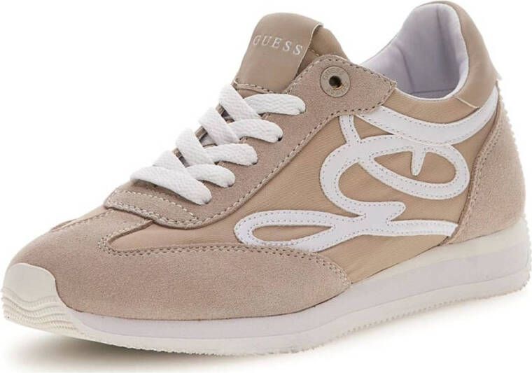 GUESS Skroll suède sneakers beige