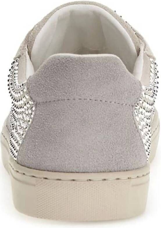 GUESS Toda suède sneakers met studs grijs