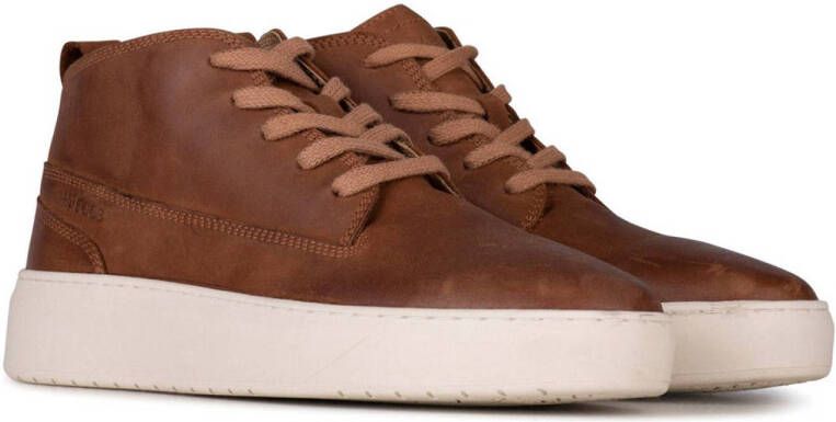 Haboob Gabriel leren sneakers cognac