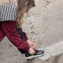 Haboob Lexi chunky leren sneakers zwart - Thumbnail 3