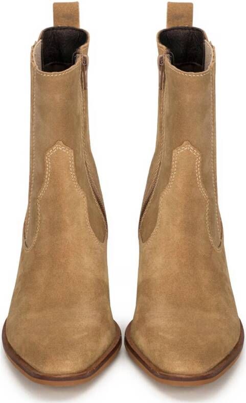 Haboob suède cowboylaarzen beige