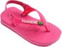 Havaianas Baby Brasil Logo II teenslippers met hielbandje roze Meisjes Rubber 25 26 - Thumbnail 6