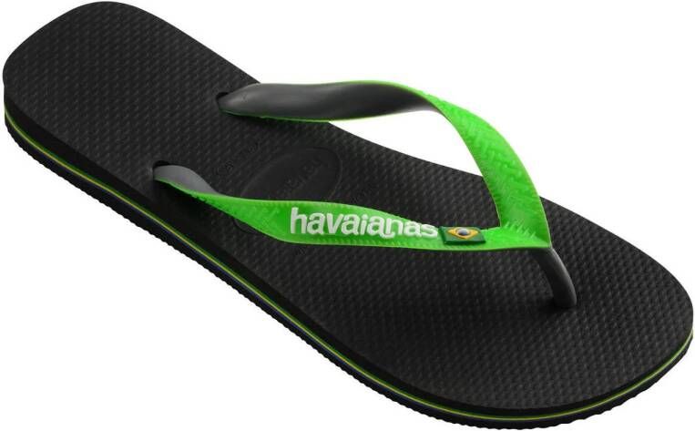 Havaianas Brasil teenslippers groen zwart