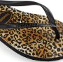 Havaianas Slim Leopard teenslippers met panterprint Zwart Meisjes Rubber 27-28 - Thumbnail 10