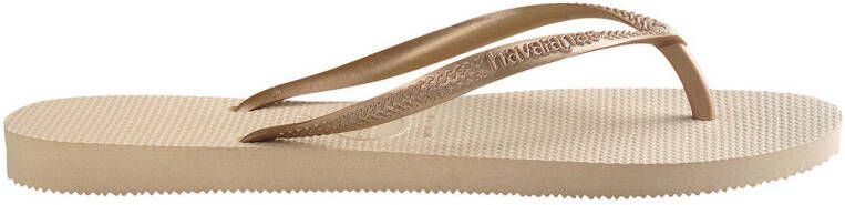 Havaianas Slim teenslippers beige goud