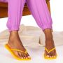 Havaianas Slim teenslippers geel Meisjes Rubber Effen 27 28 - Thumbnail 3