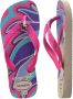 Havaianas Unicorn teenslippers roze beige Meisjes Rubber Personage 35 36 - Thumbnail 6