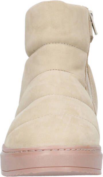 Hip enkelboots beige