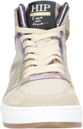 Hip H1765 leren sneakers beige