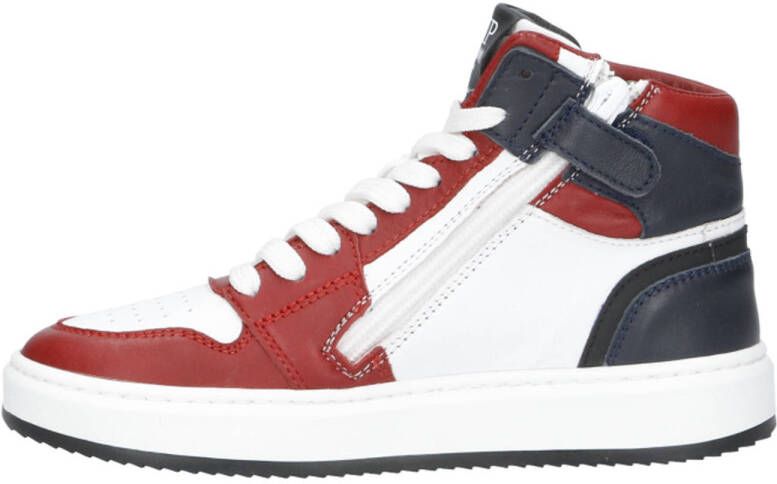 Hip leren sneakers rood