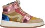 Hip leren sneakers roze multi Meisjes Leer 28 - Thumbnail 1